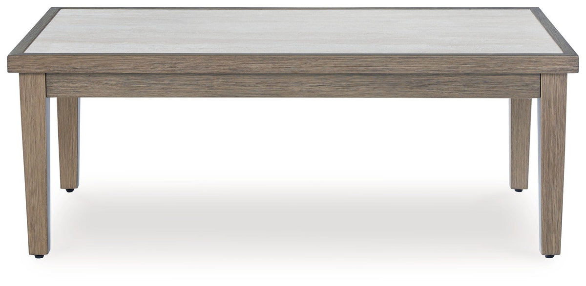 Rainier Ranch - Rectangular Cocktail Table - Brown / Beige - Select Living Furniture - Coffee Tables - Signature Design by Ashley® - P701-701 - Rainier Ranch - Rectangular Cocktail Table - Brown / Beige -