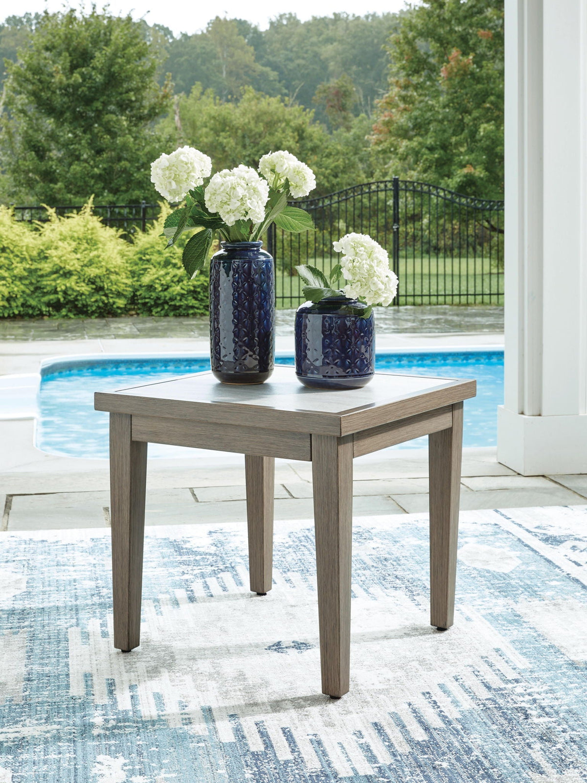 Rainier Ranch - Square End Table - Brown / Beige - Select Living Furniture - End Tables - Signature Design by Ashley® - P701-702 - Rainier Ranch - Square End Table - Brown / Beige -