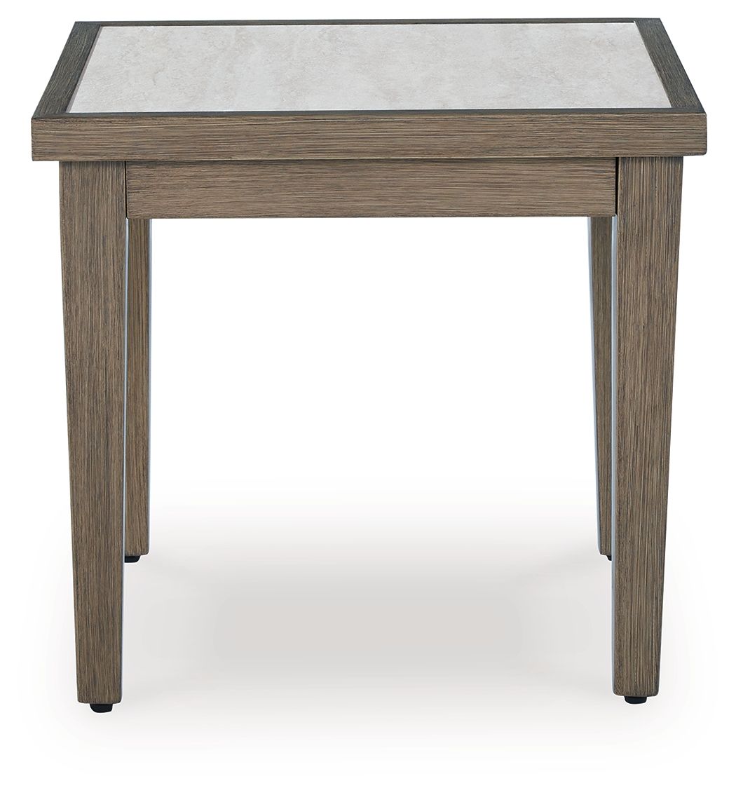 Rainier Ranch - Square End Table - Brown / Beige - Select Living Furniture - End Tables - Signature Design by Ashley® - P701-702 - Rainier Ranch - Square End Table - Brown / Beige -