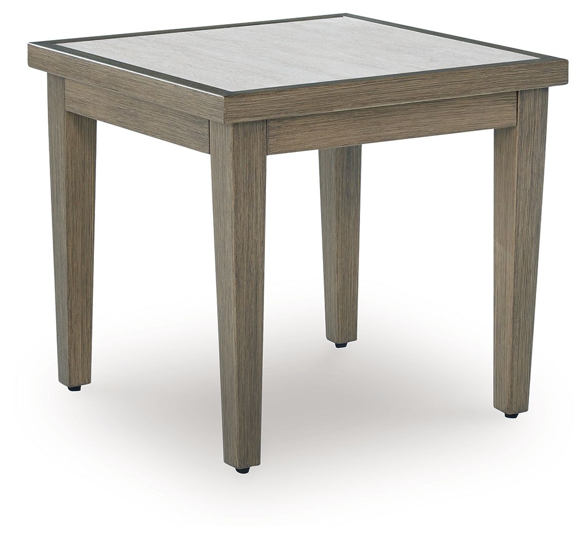 Rainier Ranch - Square End Table - Brown / Beige - Select Living Furniture - End Tables - Signature Design by Ashley® - P701-702 - Rainier Ranch - Square End Table - Brown / Beige -