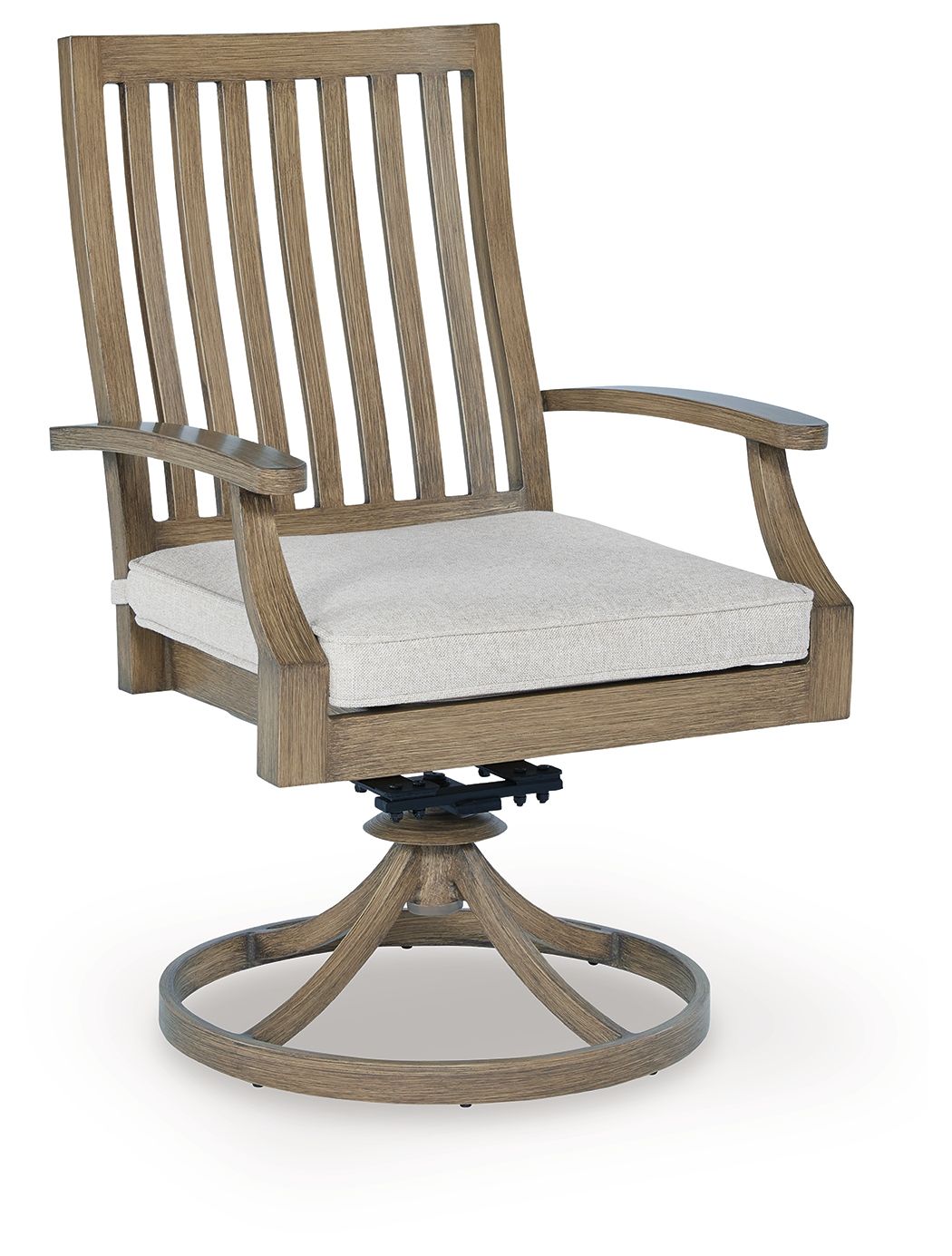 Rainier Ranch - Swivel Chair With Cushion (Set of 2) - Brown / Beige - Select Living Furniture - Chair Sets - Signature Design by Ashley® - P701-602A - Rainier Ranch - Swivel Chair With Cushion (Set of 2) - Brown / Beige -