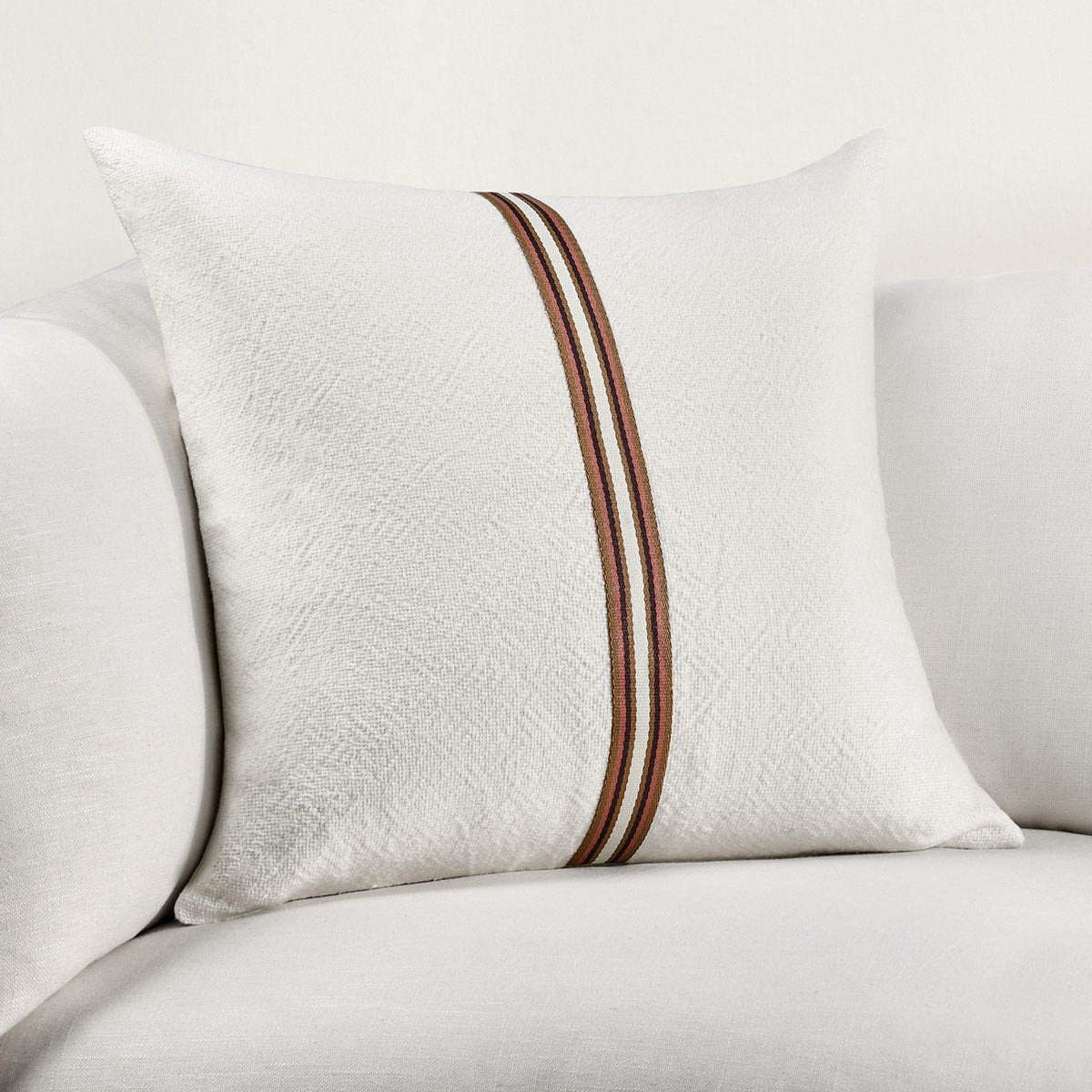 Ralph - TL Pillow - Select Living Furniture - Accent Pillows - Villa - V280063 - Ivory/ Sangria Red -26" x 14' - Ralph - TL Pillow -