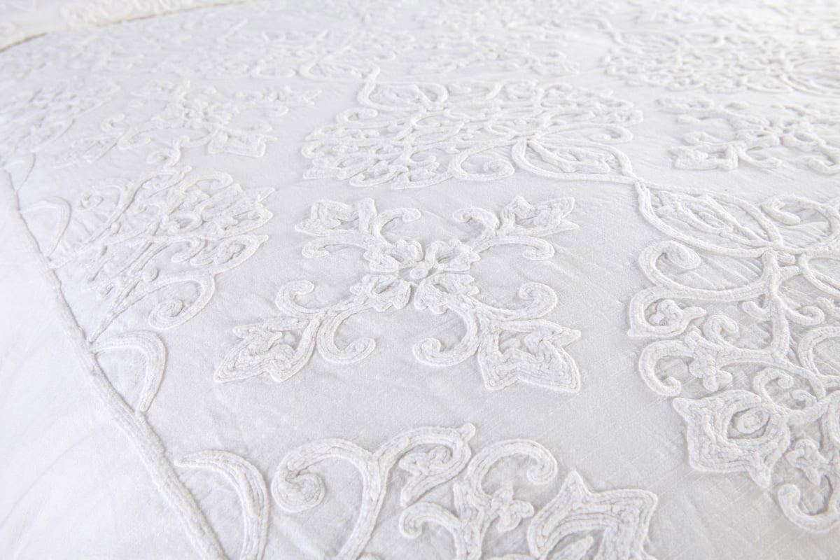 Reagan - Duvet Collection - Select Living Furniture - Duvet Covers & Shams - Villa - V211002 - White -Euro - Reagan - Duvet Collection -