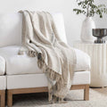 Ria - Throw - Select Living Furniture - Throws - Villa - V230064 - Natural / Black - Ria - Throw -