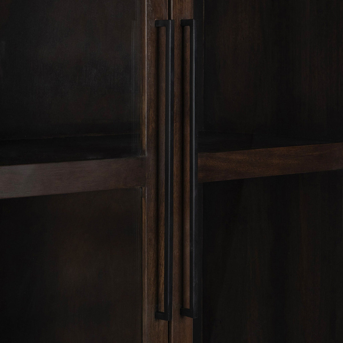 Rogers - Solid Wood Tall Cabinet - Dark Brown - Select Living Furniture - Display Cabinets - Classic Home - 52010928 - Rogers - Solid Wood Tall Cabinet - Dark Brown -