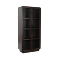 Rogers - Solid Wood Tall Cabinet - Dark Brown - Select Living Furniture - Display Cabinets - Classic Home - 52010928 - Rogers - Solid Wood Tall Cabinet - Dark Brown -
