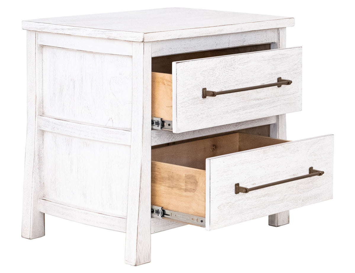 Roots - 2 Drawer Nightstand - Select Living Furniture - Accent Nightstands - IFD Group - IFD6731NTS - Dark Brown - Roots - 2 Drawer Nightstand -
