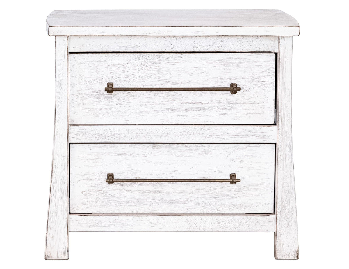 Roots - 2 Drawer Nightstand - Select Living Furniture - Accent Nightstands - IFD Group - IFD6731NTS - Dark Brown - Roots - 2 Drawer Nightstand -