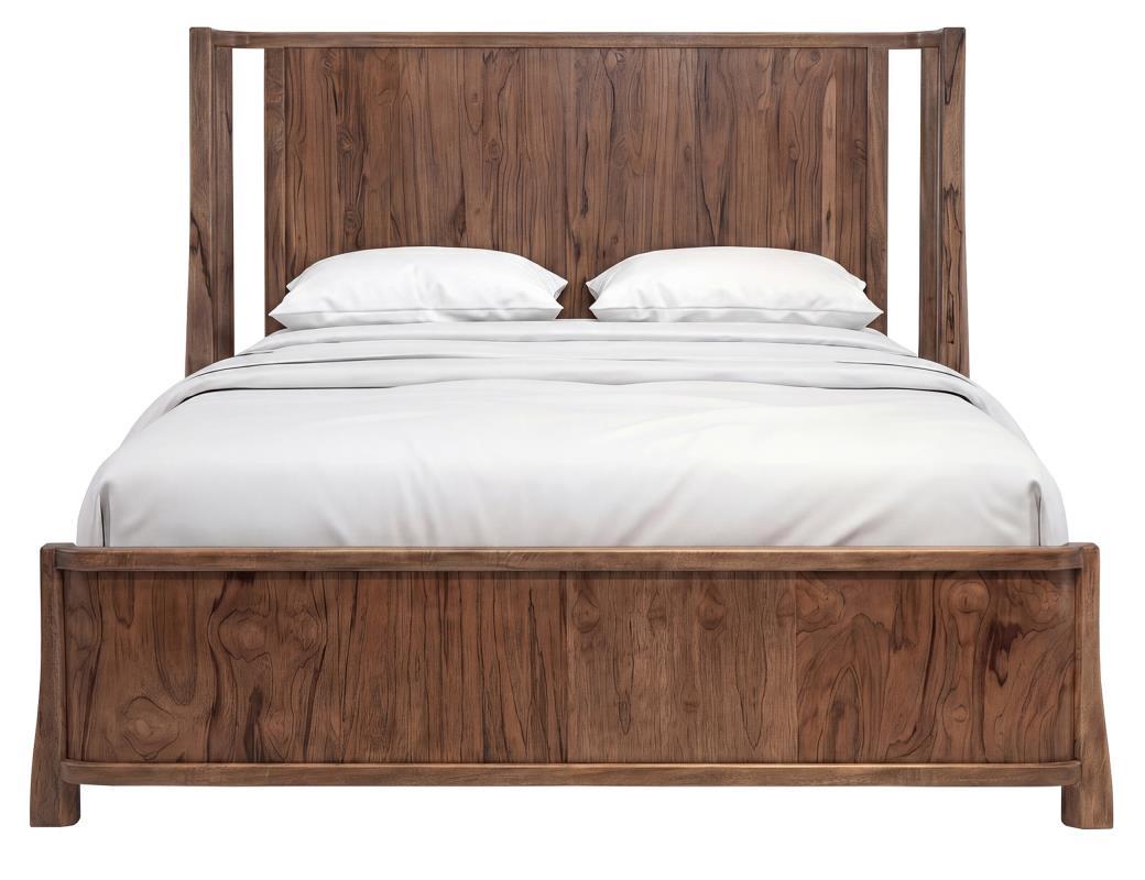 Roots - Bed - Select Living Furniture - Platform Beds - IFD Group - IFD6731BEDEK - Dark Brown -King - Roots - Bed -