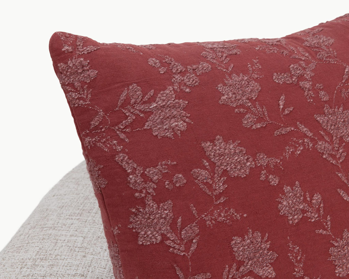 Rosecliff - Pillow - Select Living Furniture - Accent Pillows - Villa - V310075 - Burgundy Red -14" x 26" - Rosecliff - Pillow -