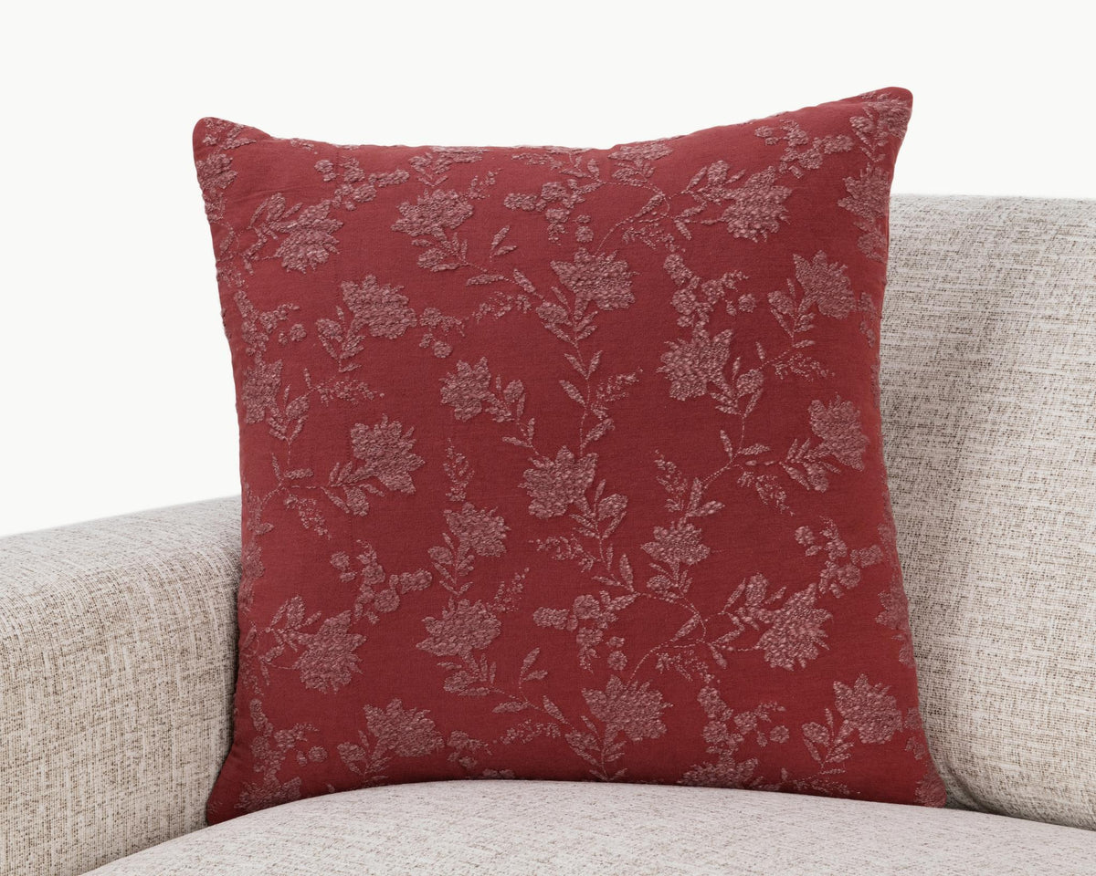 Rosecliff - Pillow - Select Living Furniture - Accent Pillows - Villa - V310075 - Burgundy Red -14" x 26" - Rosecliff - Pillow -