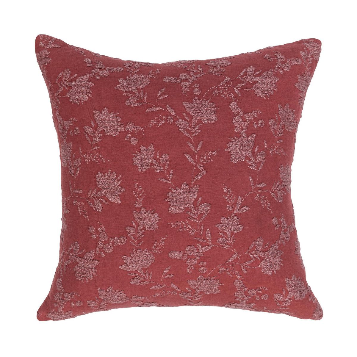 Rosecliff - Pillow - Select Living Furniture - Accent Pillows - Villa - V310074 - Burgundy Red -22" x 22" - Rosecliff - Pillow -