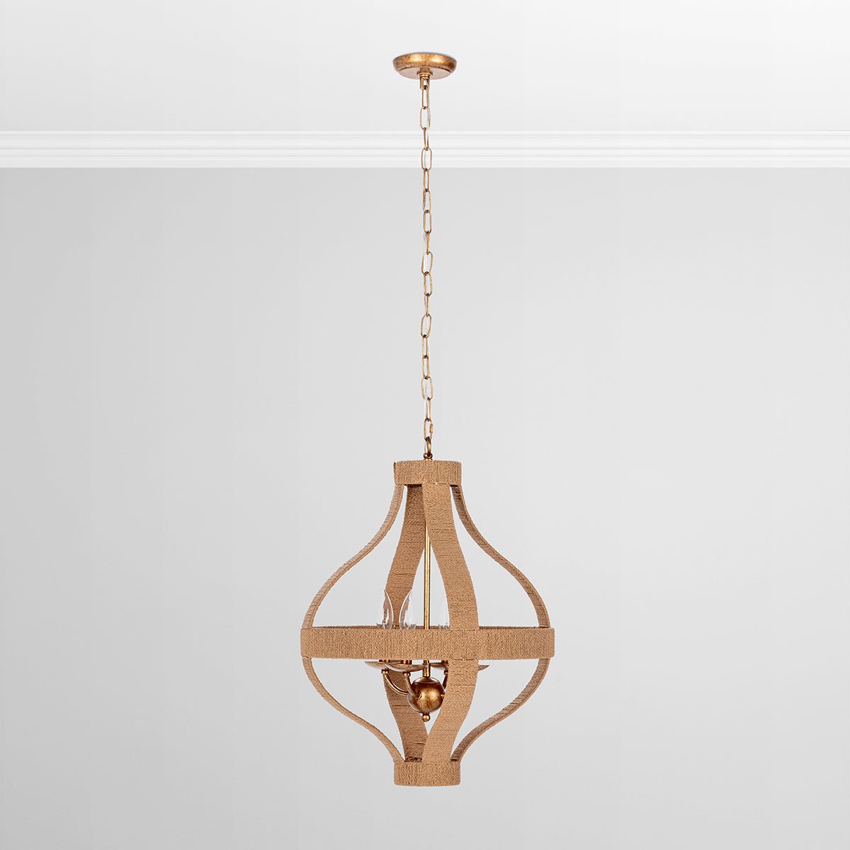 Sarmiento - Pendant - Natural - 18.5 in - Select Living Furniture - Pendant Lighting - Classic Home - 56004274 - Sarmiento - Pendant - Natural - 18.5 in -
