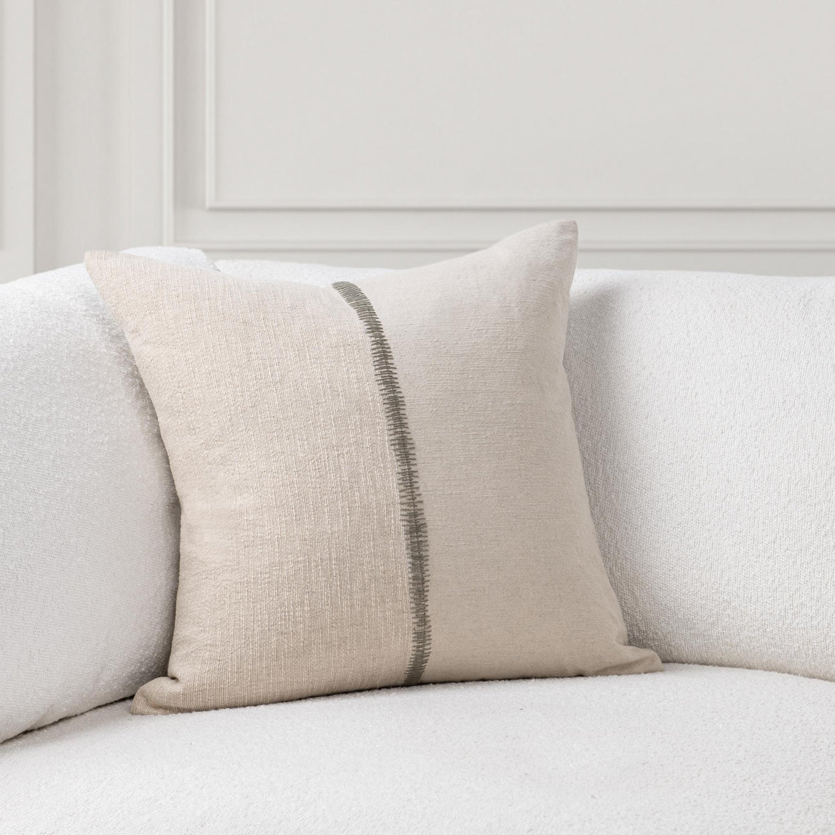 Satori - SR Nisha Accent Pillow - Select Living Furniture - Accent Pillows - Villa - V330035 - Natural / Dry Sage -22" x 22" - Satori - SR Nisha Accent Pillow -