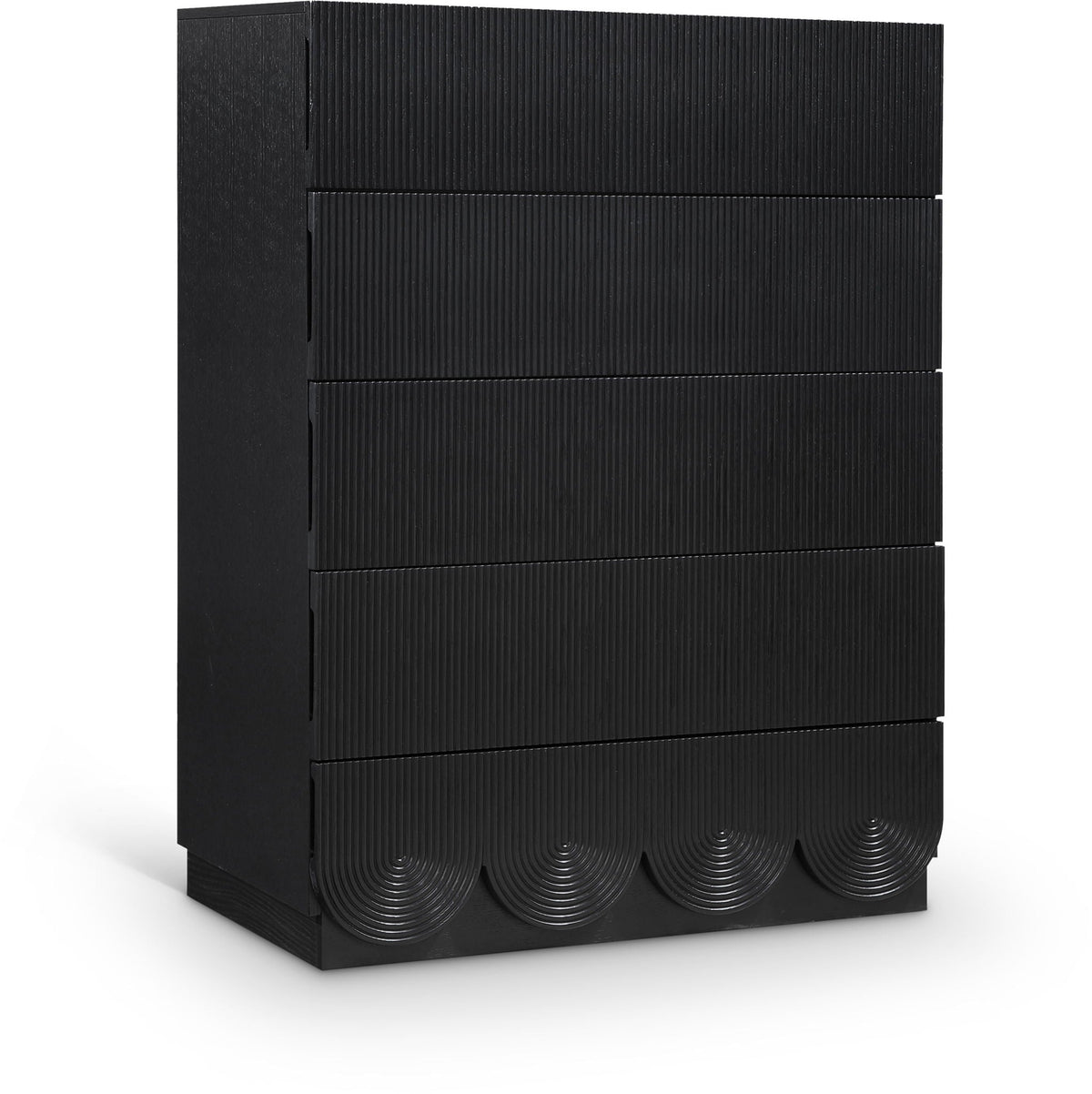 Scallop - Chest - Select Living Furniture - Accent Chests - Meridian Furniture - 334Black-CH - Black - Scallop - Chest -