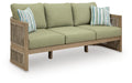 Serena Shores - Sofa With Cushion - Beige / Green - Select Living Furniture - Sofas - Signature Design by Ashley® - PCP604-838 - Serena Shores - Sofa With Cushion - Beige / Green -