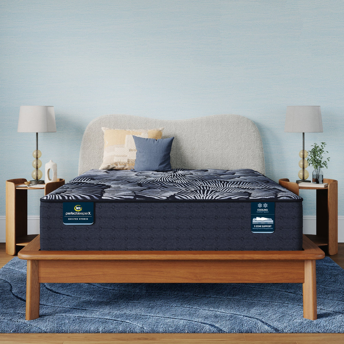 Serta® Perfect Sleeper X™ Knox Plush 13.75" Quilted Hybrid Mattress - Select Living Furniture - Pillow Top Mattresses - Serta -  - Twin XL -Plush - Serta® Perfect Sleeper X™ Knox Plush 13.75" Quilted Hybrid Mattress -