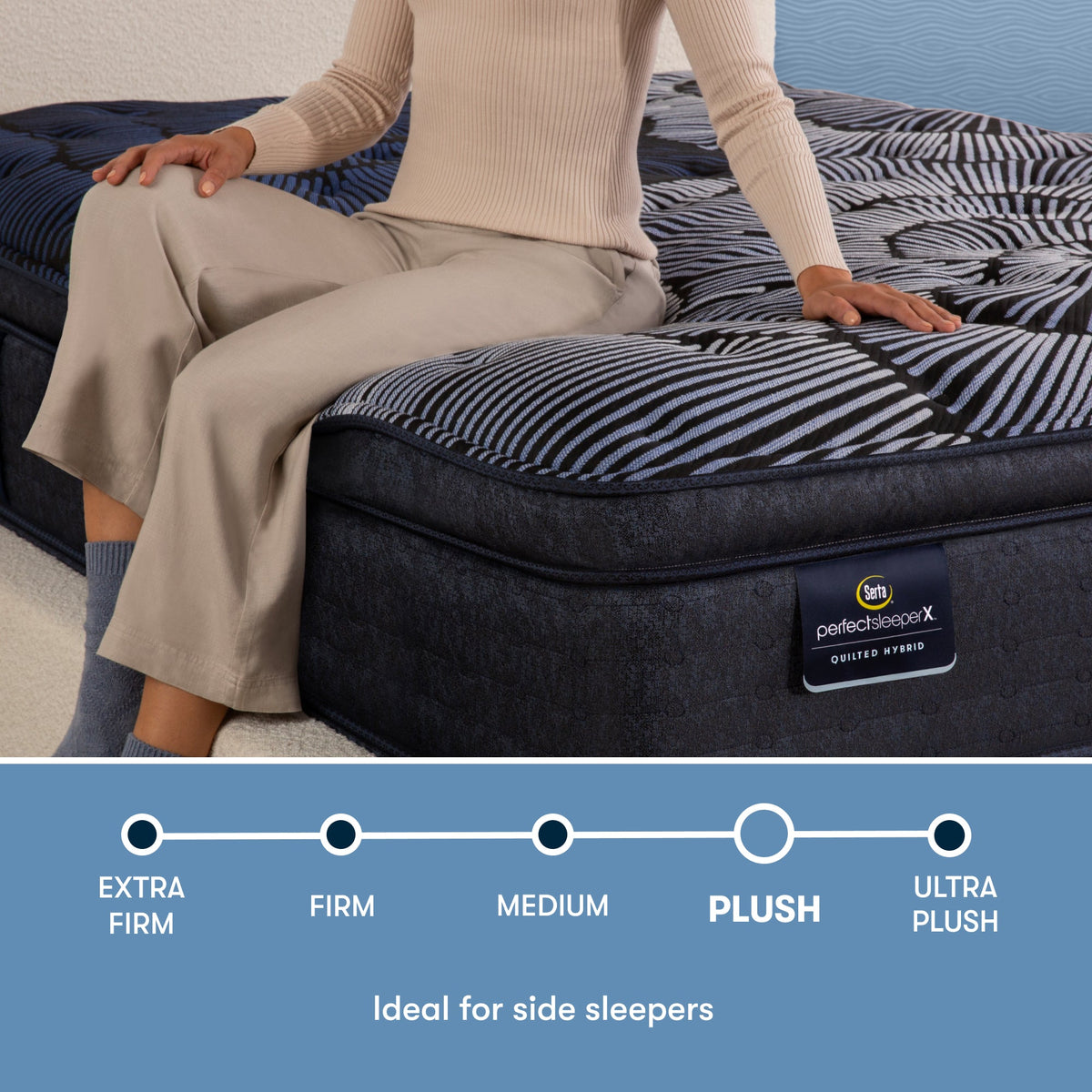 Serta® Perfect Sleeper X™ Max Plush Pillow Top 15" Quilted Hybrid Mattress - Select Living Furniture - Pillow Top Mattresses - Serta -  - Twin XL -Plush - Serta® Perfect Sleeper X™ Max Plush Pillow Top 15" Quilted Hybrid Mattress -
