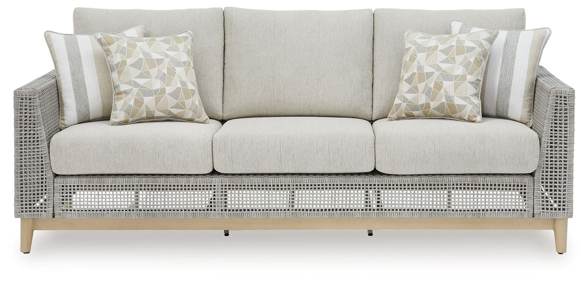 Seton Creek - 4 Pc. - Lounge Set - Gray - Select Living Furniture - 4 Piece Outdoor Sets - Signature Design by Ashley® - P798/838/835/701/702 - Seton Creek - 4 Pc. - Lounge Set - Gray -