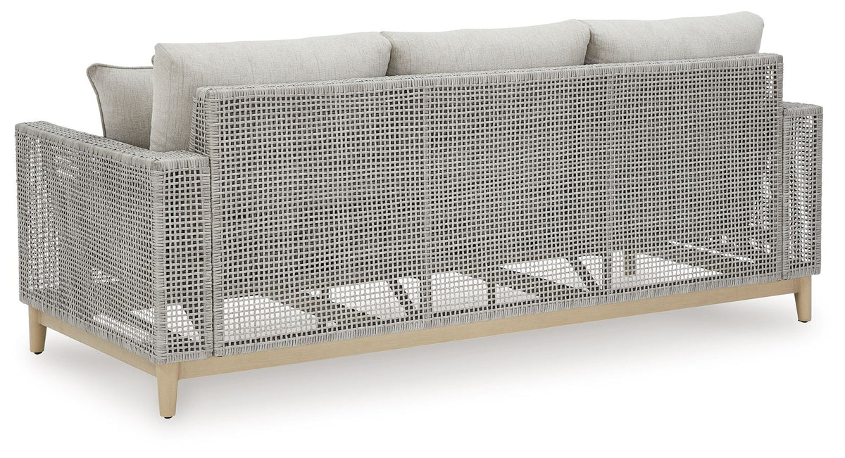 Seton Creek - Sofa With Cushion - Gray - Select Living Furniture - Sofas - Signature Design by Ashley® - P798-838 - Seton Creek - Sofa With Cushion - Gray -