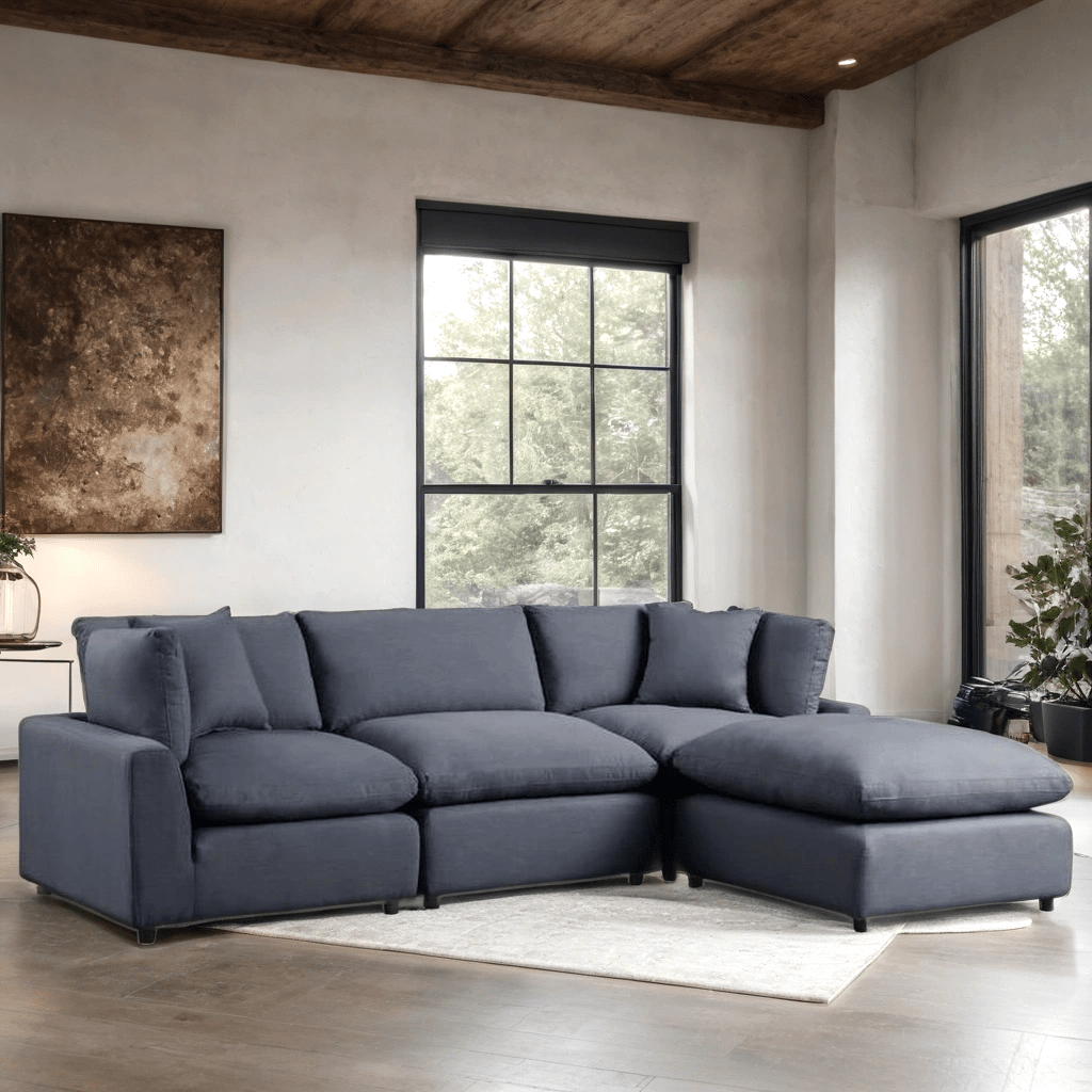 SKY Modular Cloud Sectional - Select Living Furniture - Stationary Sectionals - Happy Homes -  - Black - SKY Modular Cloud Sectional -