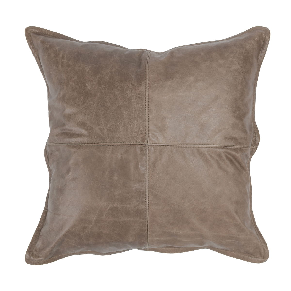 Soco Leather - SLD Pillow - Select Living Furniture - Accent Pillows - Villa - V250003 - Sandstorm Taupe -22" x 22" - Soco Leather - SLD Pillow -