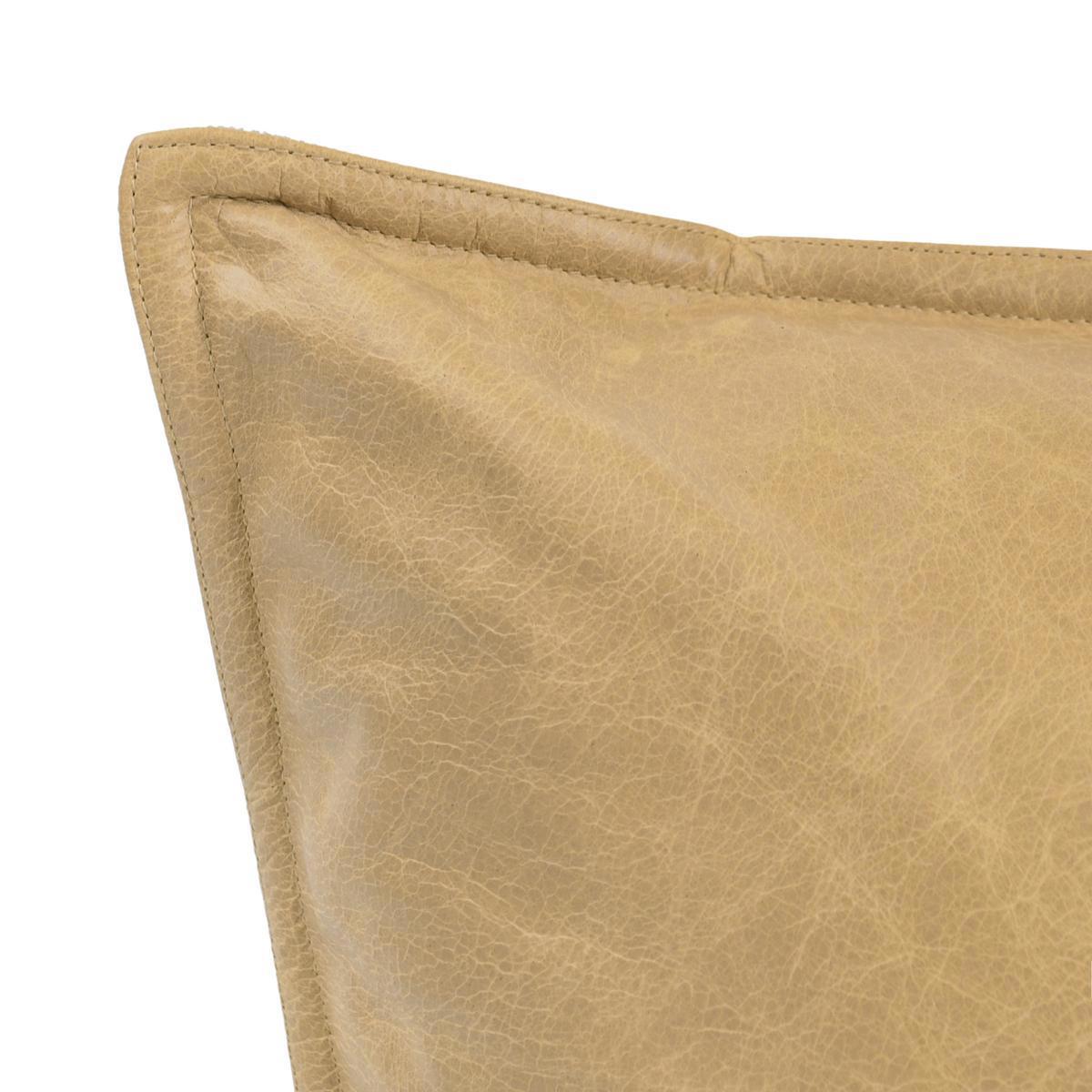 Soco Leather - SLD Pillow - Select Living Furniture - Accent Pillows - Villa - V250003 - Sandstorm Taupe -22" x 22" - Soco Leather - SLD Pillow -