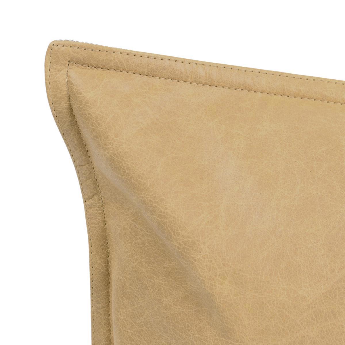 Soco Leather - SLD Pillow - Select Living Furniture - Accent Pillows - Villa - V250003 - Sandstorm Taupe -22" x 22" - Soco Leather - SLD Pillow -