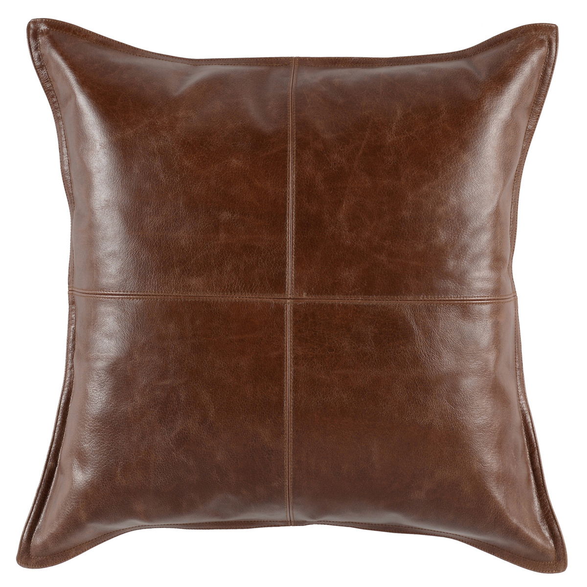 Soco Leather - SLD Pillow - Select Living Furniture - Accent Pillows - Villa - V142024 - Brown -22" x 22" - Soco Leather - SLD Pillow -