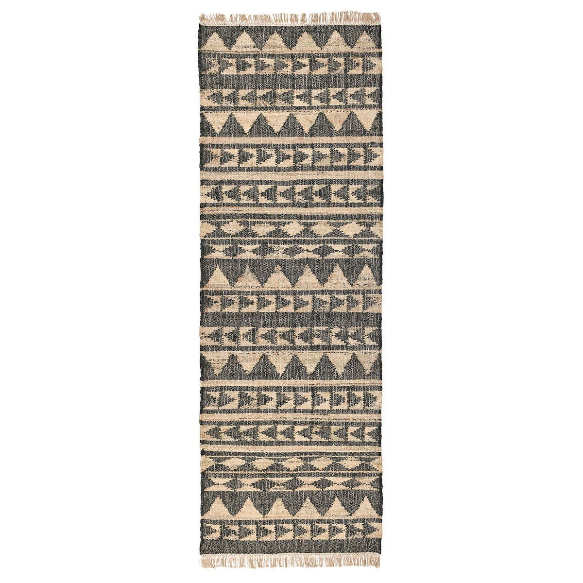 Solana - Rug - Select Living Furniture - Area Rugs - Classic Home - 30090303 - Distressed Black Natural -2.6' x 8' - Solana - Rug -