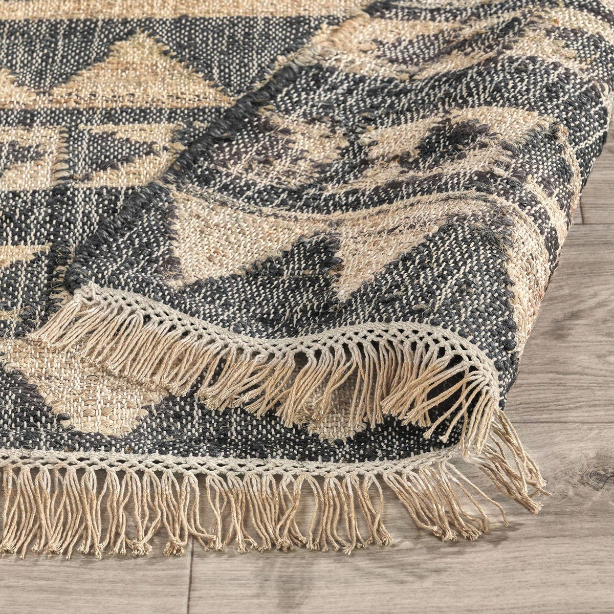 Solana - Rug - Select Living Furniture - Area Rugs - Classic Home - 30090300 - Distressed Black Natural -2' x 3' - Solana - Rug -