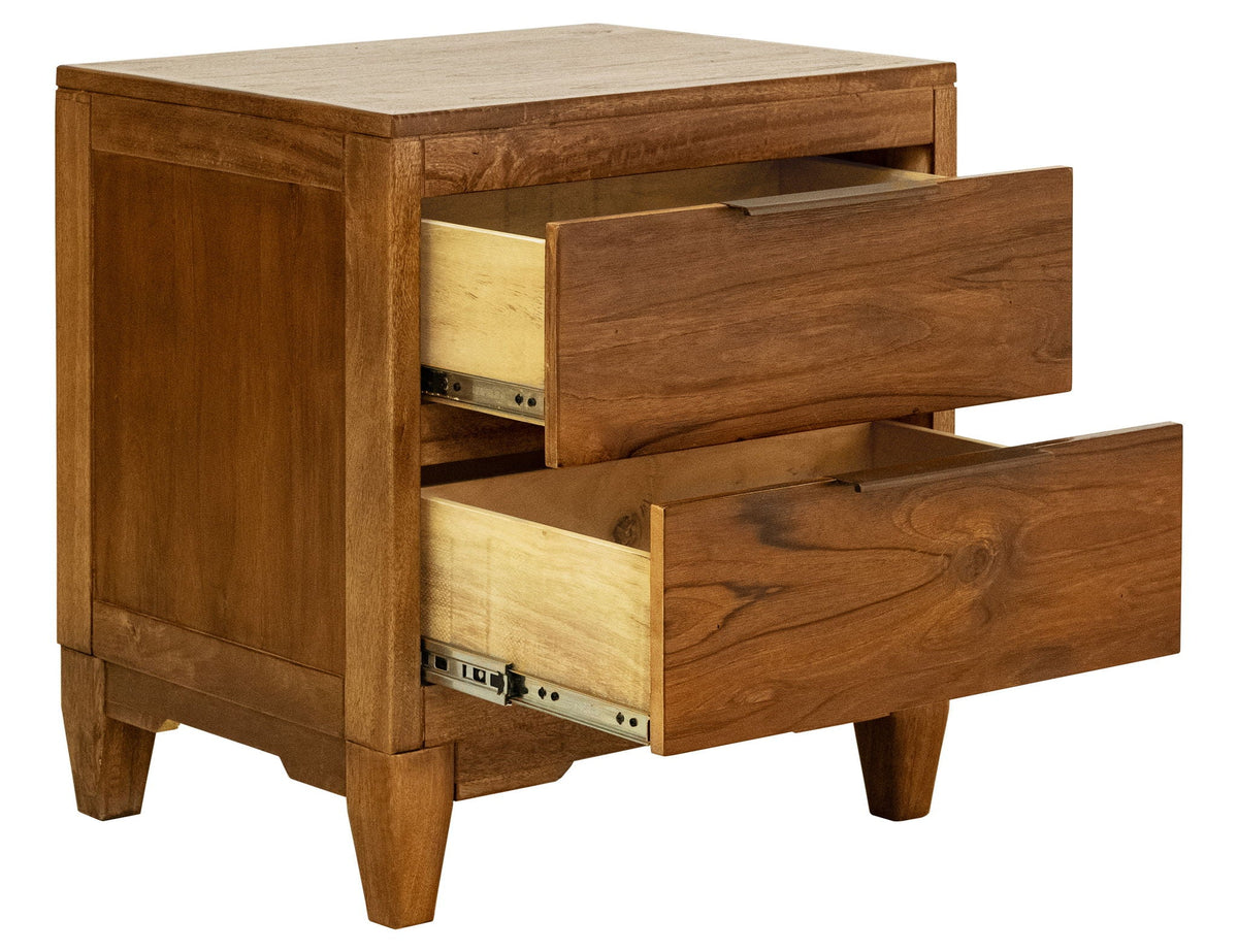 Sonora - 2 Drawer Nightstand - Brown - Select Living Furniture - Accent Nightstands - IFD Group - IFD6231NTS - Sonora - 2 Drawer Nightstand - Brown -