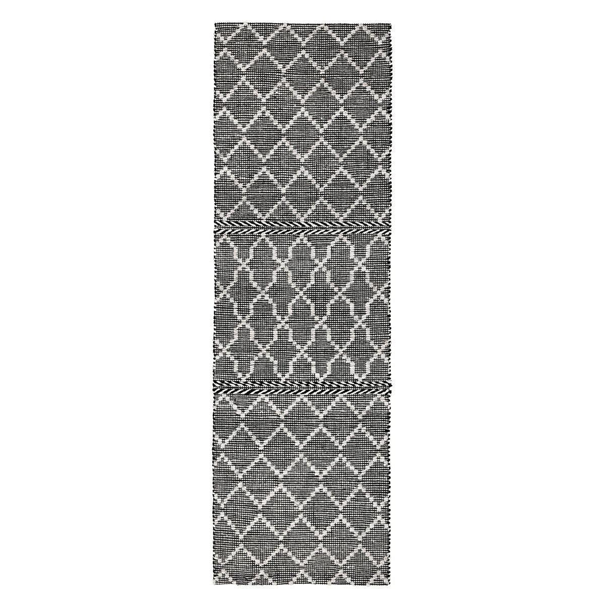 Sonora - Indoor/Outdoor Rug - Select Living Furniture - Indoor/Outdoor Rugs - Classic Home - 30132303 - Black -2.6' x 8' - Sonora - Indoor/Outdoor Rug -