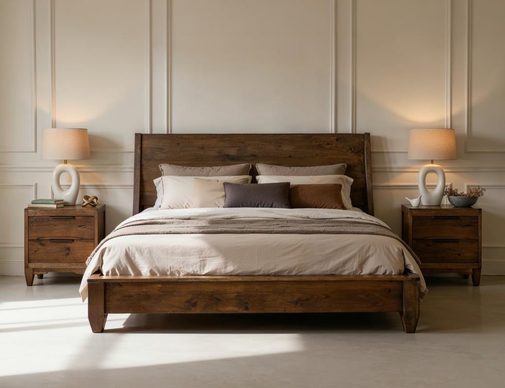 Sonora - Platform Bed - Select Living Furniture - Platform Beds - IFD Group - IFD6231BEDEK - Dark Brown -King - Sonora - Platform Bed -