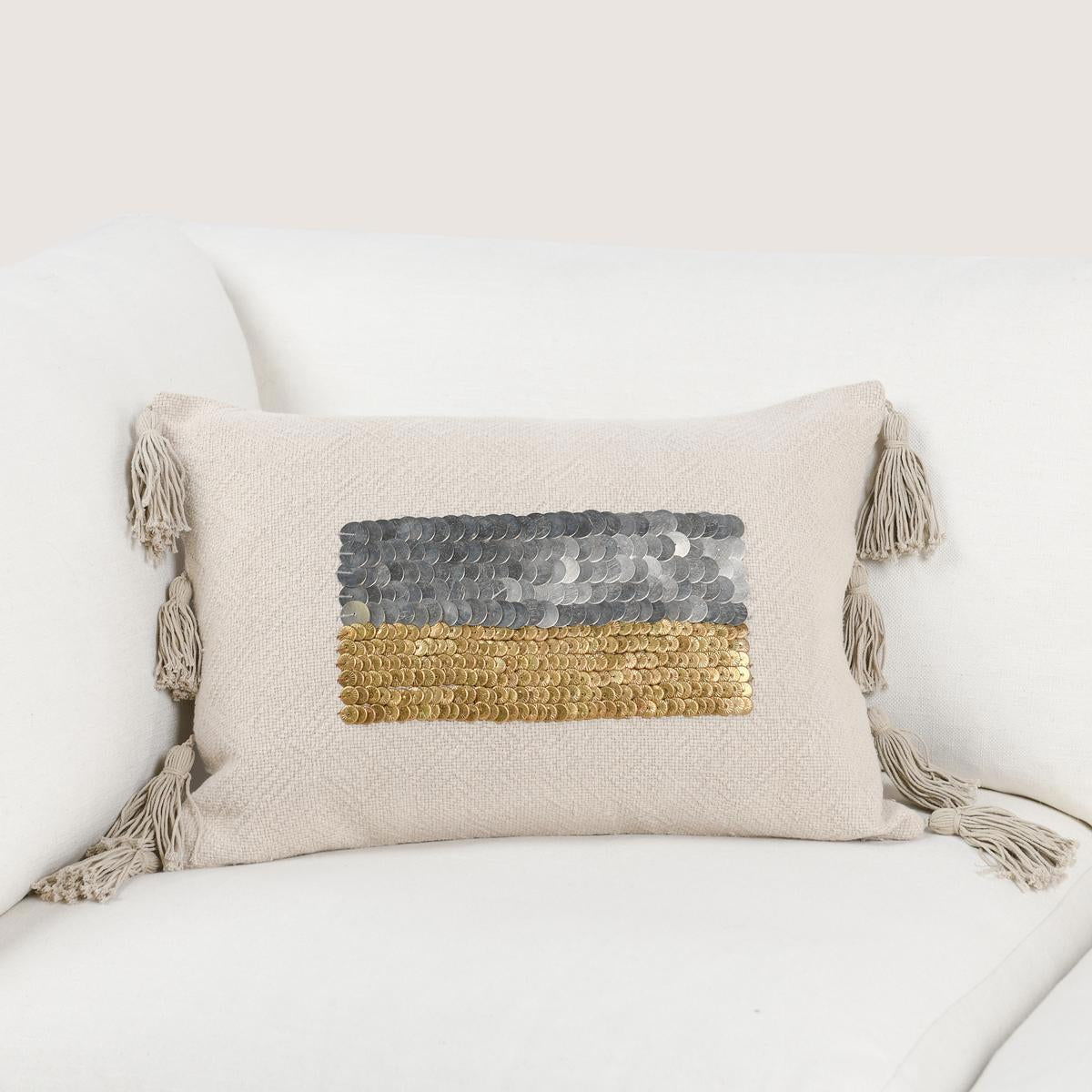 Tanga - 14" x 20" Pillow - Natural - Select Living Furniture - Accent Pillows - Villa - V300037 - Tanga - 14" x 20" Pillow - Natural -