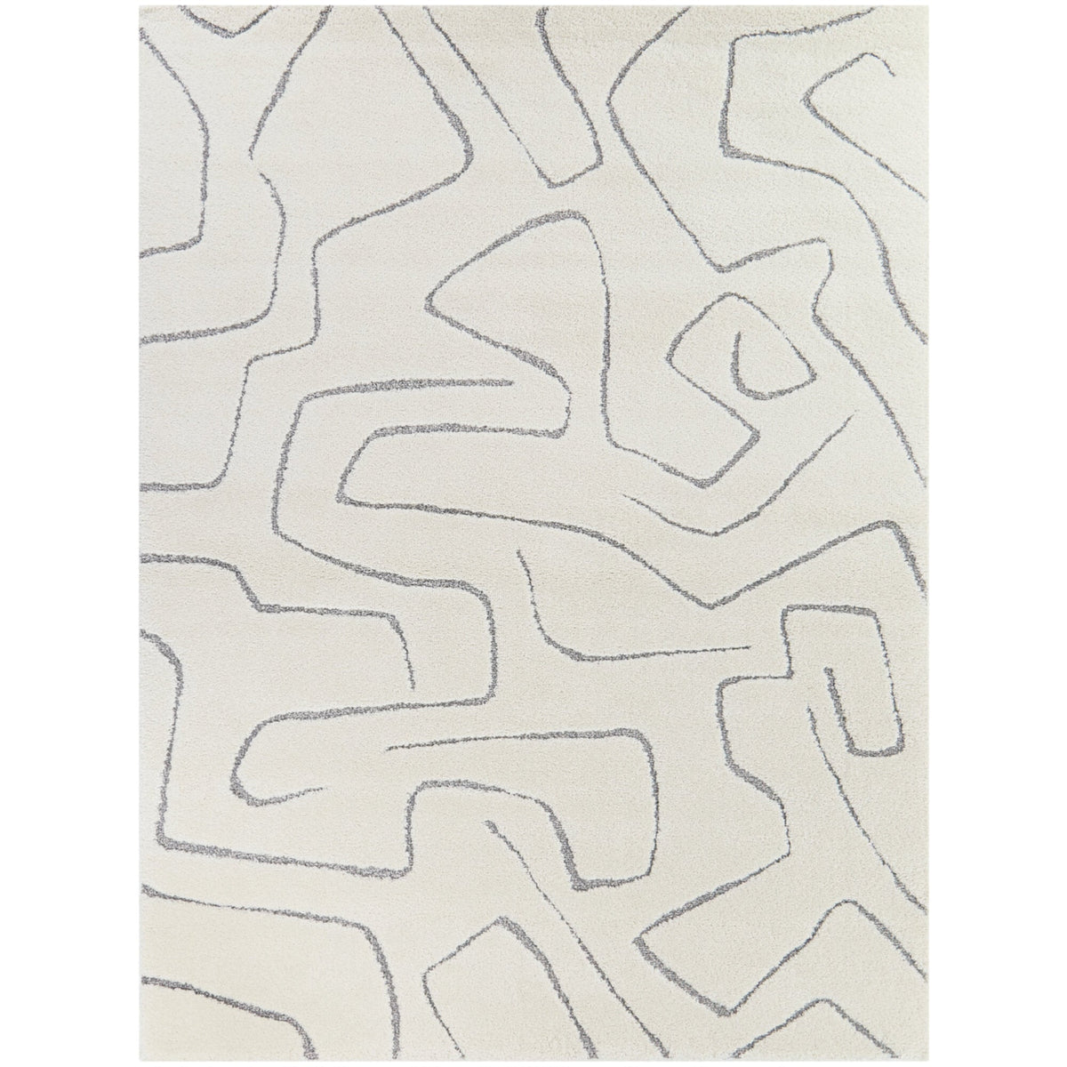 Tanya - Abstract Squiggles Rug - Select Living Furniture - Rugs - Balta Rugs -  - 5' 3" x 7' -Grey 59601-676 - Tanya - Abstract Squiggles Rug -