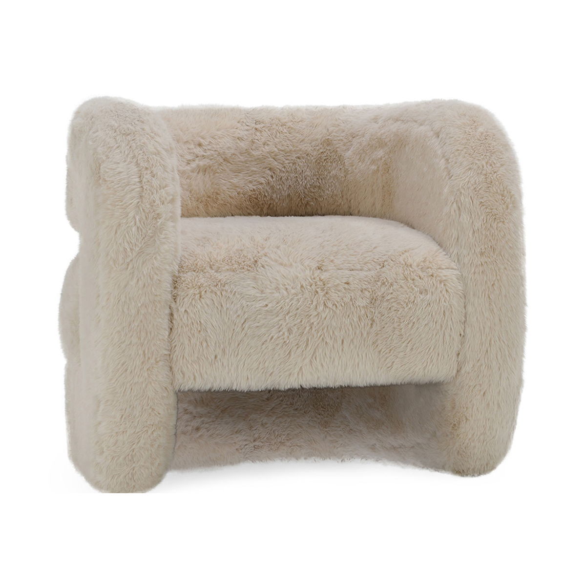 Teddy - Plush Accent Chair - Beige - Select Living Furniture - Arm Chairs - Classic Home - 53006040 - Teddy - Plush Accent Chair - Beige -