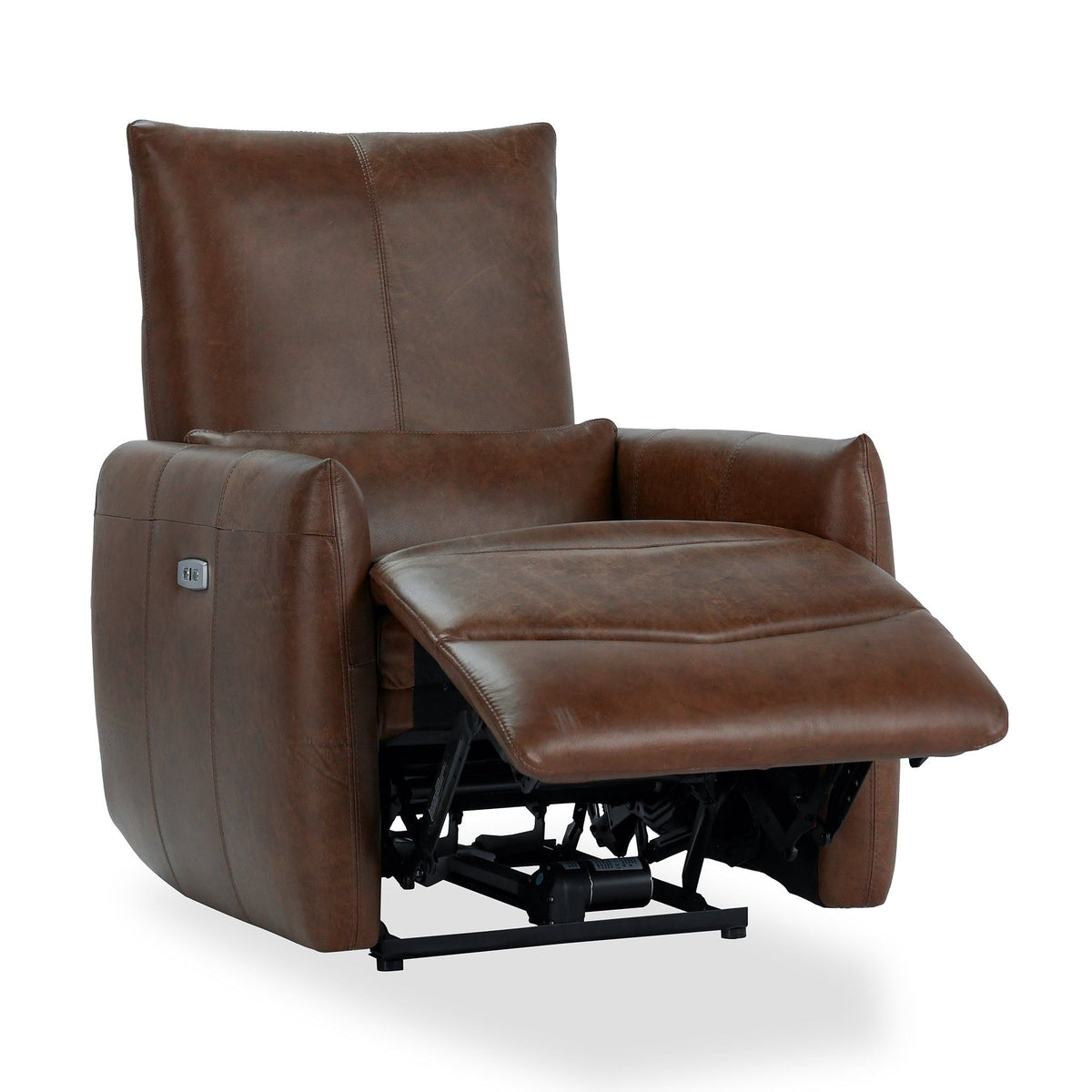 Thaya - Leather Power Recliner - Antique Brown - Select Living Furniture - Reclining Chairs - Classic Home - 2196RE31 - Thaya - Leather Power Recliner - Antique Brown -