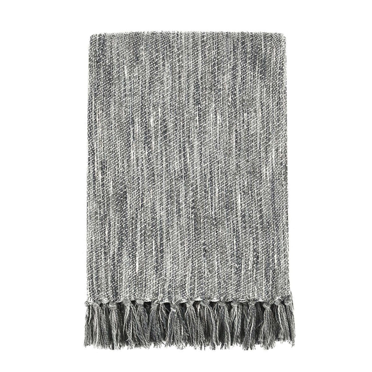 Throws - 50" x 70" TC Sharma Throw - Gray - Select Living Furniture - Throws - Villa - V290139 - Throws - 50" x 70" TC Sharma Throw - Gray -