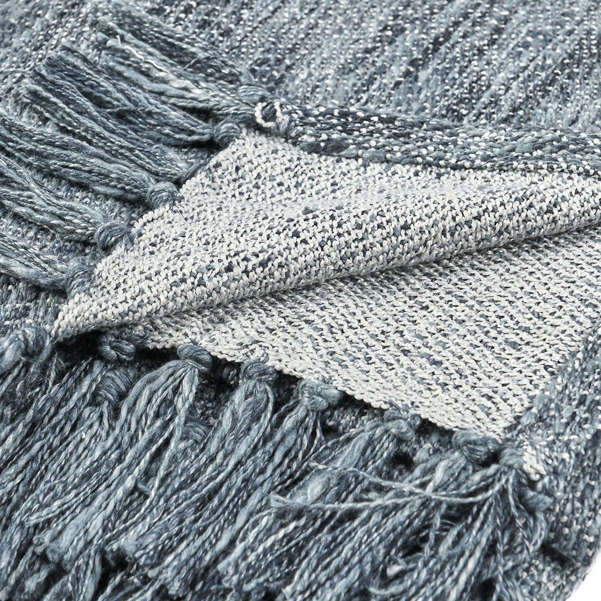 Throws - TC Sharma Throw - Denim Blue - Select Living Furniture - Throws - Villa - V280087 - Throws - TC Sharma Throw - Denim Blue -