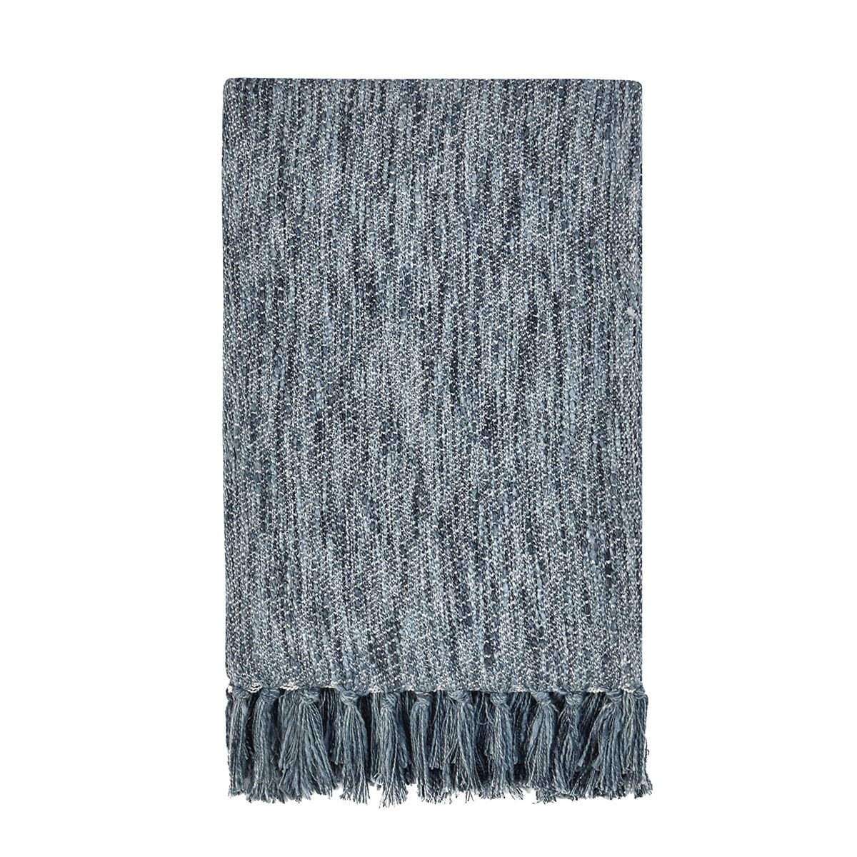 Throws - TC Sharma Throw - Denim Blue - Select Living Furniture - Throws - Villa - V280087 - Throws - TC Sharma Throw - Denim Blue -