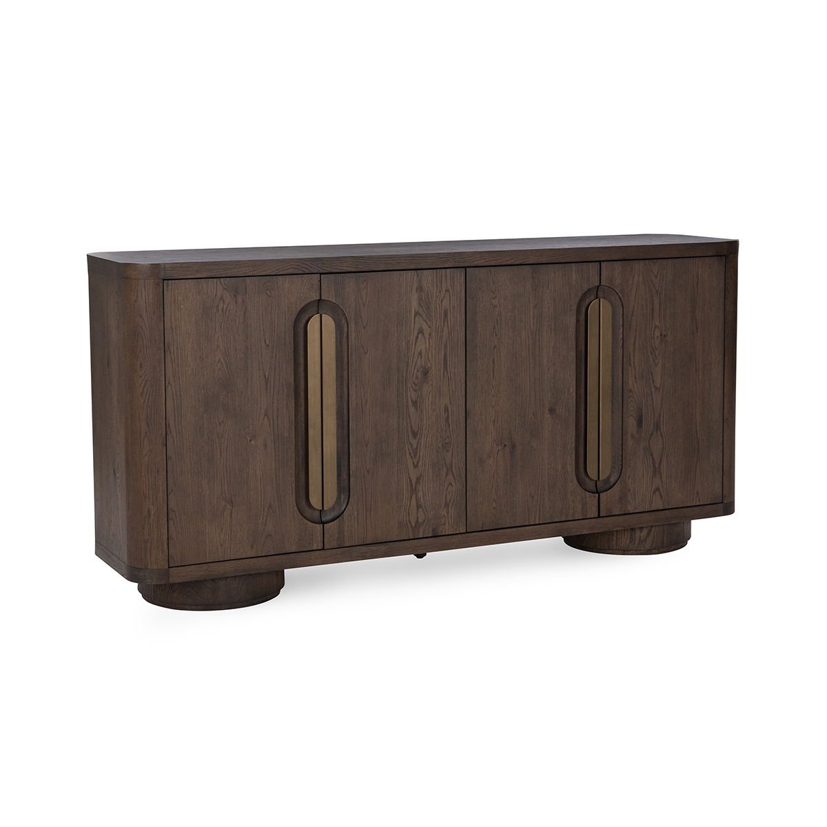 Tiber - 4 Door Buffet - Select Living Furniture - Buffets - Classic Home - 52004212 - Toasted Brown - Tiber - 4 Door Buffet -
