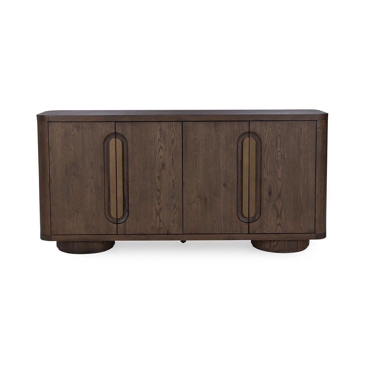 Tiber - 4 Door Buffet - Select Living Furniture - Buffets - Classic Home - 52004212 - Toasted Brown - Tiber - 4 Door Buffet -