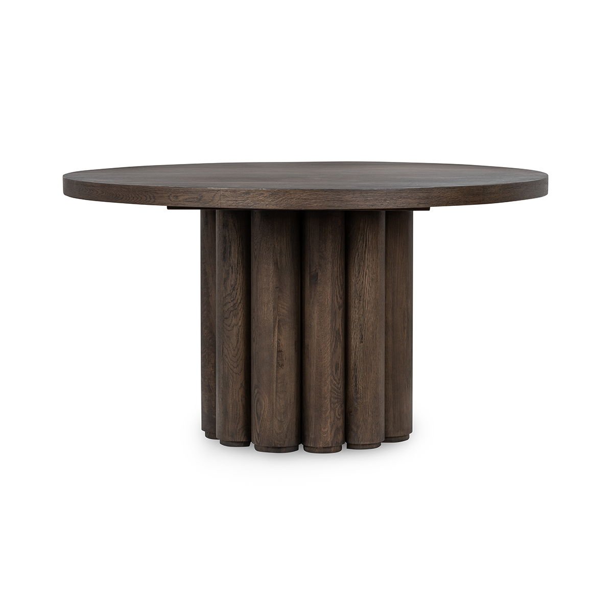 Tiber - Round Dining Table - Select Living Furniture - Dining Tables - Classic Home - 51031734 - Toasted Brown -55"W x 55"D x 30"H - Tiber - Round Dining Table -