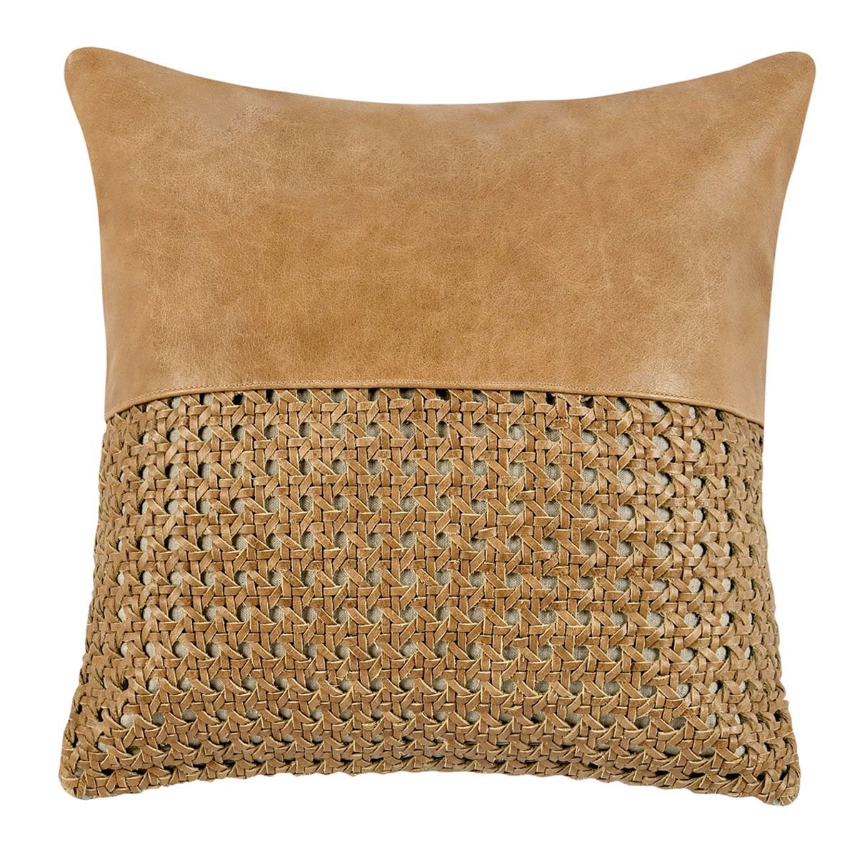 Toscano - Leather Pillow - Select Living Furniture - Accent Pillows - Villa - V280083 - Chestnut Brown -18" x 18" - Toscano - Leather Pillow -