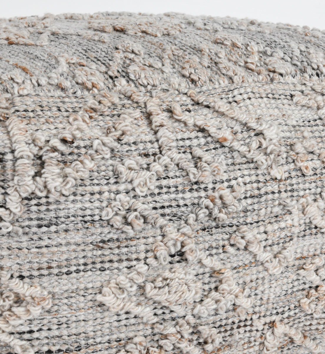 Tundra - Pouf - Gray Multi - Select Living Furniture - Accent Poufs - Villa - VP10031 - Tundra - Pouf - Gray Multi -