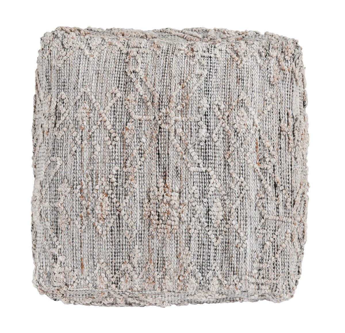 Tundra - Pouf - Gray Multi - Select Living Furniture - Accent Poufs - Villa - VP10031 - Tundra - Pouf - Gray Multi -