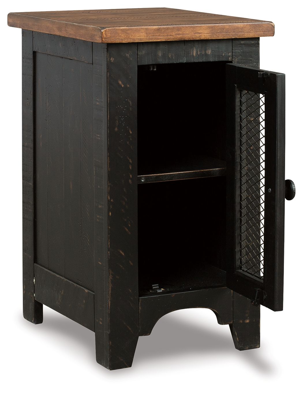 Valebeck - Chair Side End Table - Black / Brown - Select Living Furniture - Chair Side Tables - Signature Design by Ashley® - T468-7 - Valebeck - Chair Side End Table - Black / Brown -