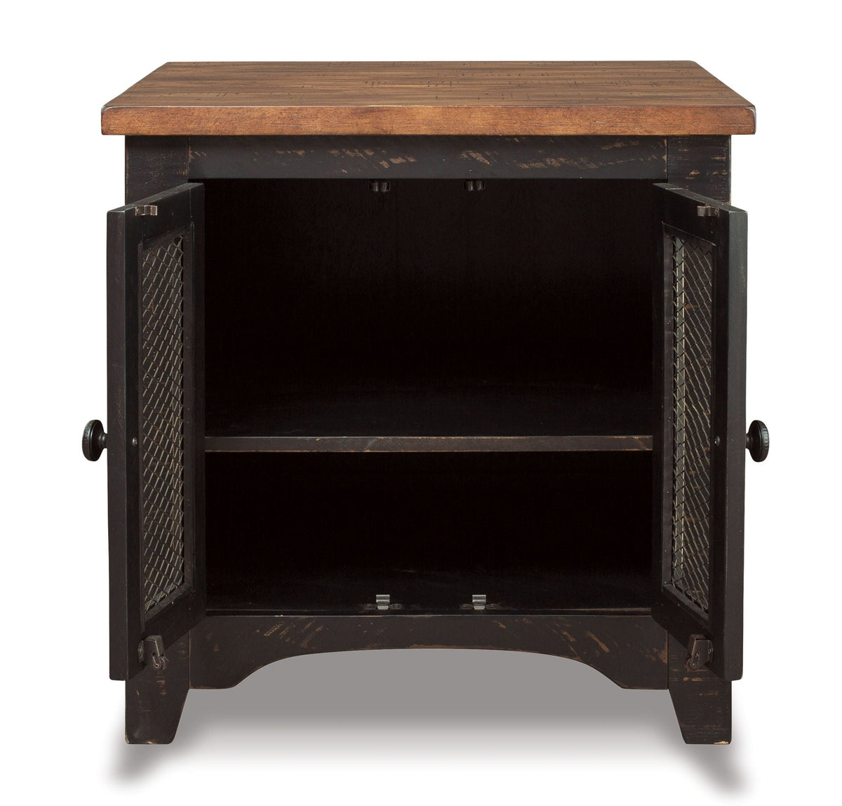 Valebeck - Rectangular End Table - Black / Brown - Select Living Furniture - End Tables - Signature Design by Ashley® - T468-3 - Valebeck - Rectangular End Table - Black / Brown -