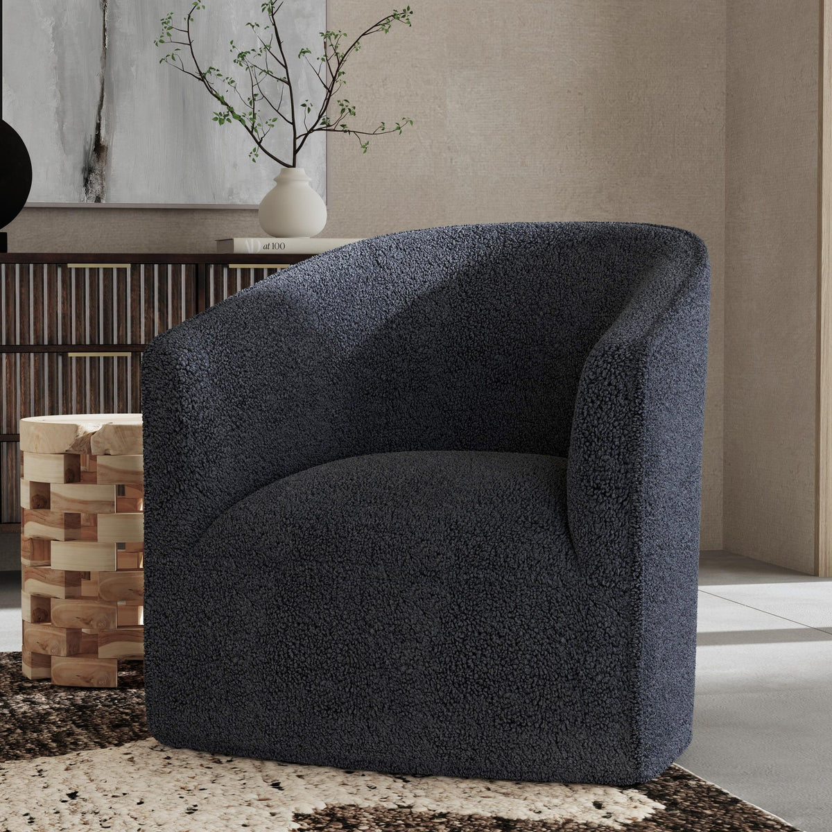 Valencia - Swivel Accent Chair - Select Living Furniture - Swivel Chairs - Classic Home - 53006721 - Olive Moss - Valencia - Swivel Accent Chair -